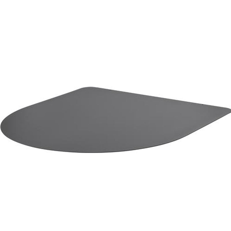 Vloerplaat halfrond antraciet 80 x 80 cm 2mm staal antraciet
