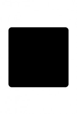 Vloerplaat vierkant 100 x 100 cm 2mm staal zwart