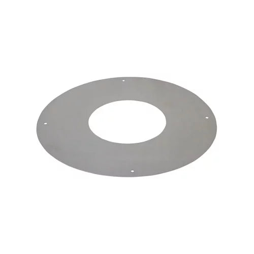 Rozet 0° rond 12 cm Ø100 mm – Dubbelwandig rookkanaal