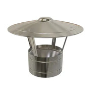 Regenkap Ø80 mm – Dubbelwandig rookkanaal