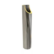 Geluiddemper 100 cm Ø150 mm – Dubbelwandig rookkanaal