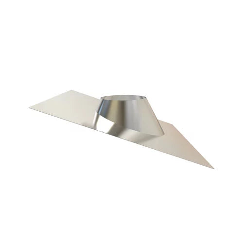 Dakplaat rvs-alu 15-35° Ø150 mm – Dubbelwandig rookkanaal