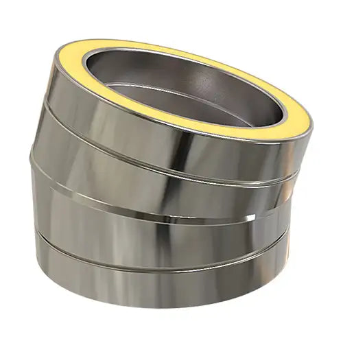 Bocht 15° Ø80 mm – Dubbelwandig rookkanaal