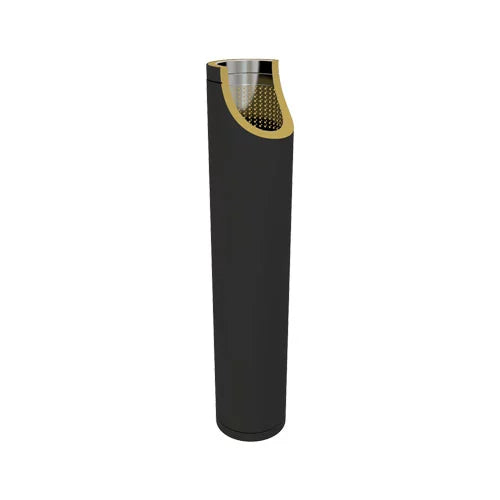 Geluiddemper 100 cm Ø150 mm – Dubbelwandig rookkanaal zwart