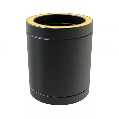 Pijp 25 cm Ø150 mm – Dubbelwandig rookkanaal zwart