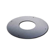 Rozet 0° 12 cm rond Ø150 mm – Dubbelwandig rookkanaal zwart