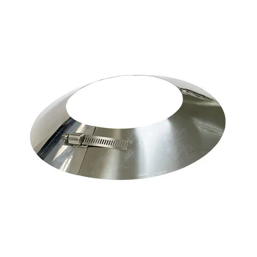 Regenkraag Ø150 mm – Dubbelwandig rookkanaal