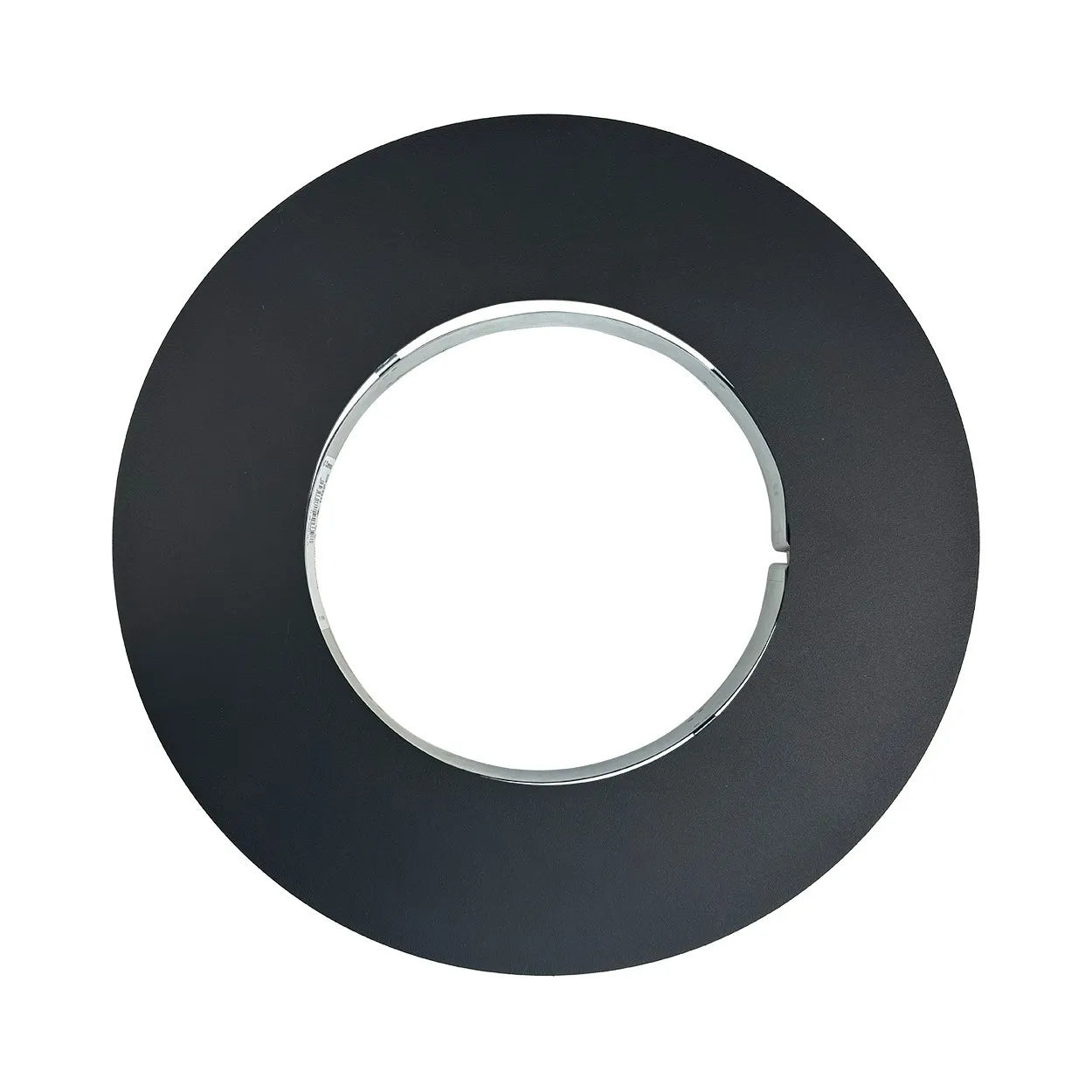 Rozet 0° 7.5 cm met magneetbevestiging Ø125 mm – Dubbelwandig rookkanaal zwart