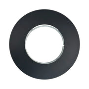 Rozet 0° 7.5 cm met magneetbevestiging Ø100 mm – Dubbelwandig rookkanaal zwart