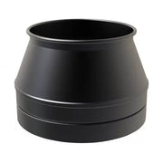 Bovenaansluitstuk Ø80 mm – Dubbelwandig rookkanaal zwart