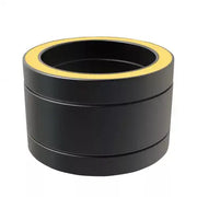 Pijp 10 cm Ø80 mm – Dubbelwandig rookkanaal zwart