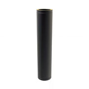 Pijp 100 cm Ø80 mm – Dubbelwandig rookkanaal zwart