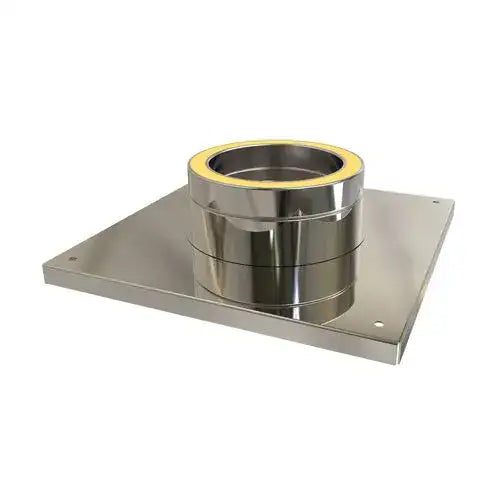 Console plaat Ø150 mm – Dubbelwandig rookkanaal