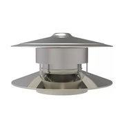 Trekkap antivalwind Ø125 mm – Dubbelwandig rookkanaal
