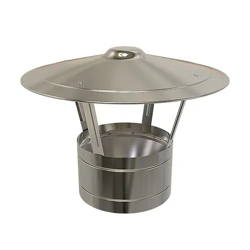 Regenkap Ø125 mm – Dubbelwandig rookkanaal