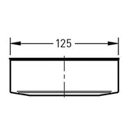 Deksel Ø125 mm – Enkelwandig RVS