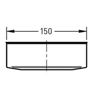 Deksel Ø150 mm – Enkelwandig RVS