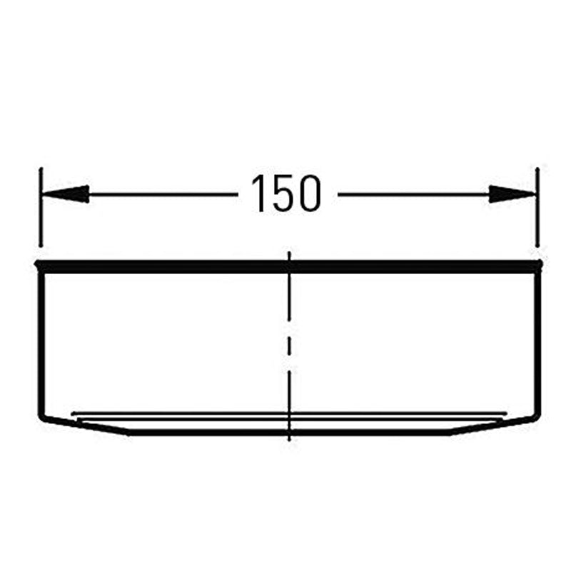 Deksel Ø150 mm – Enkelwandig RVS
