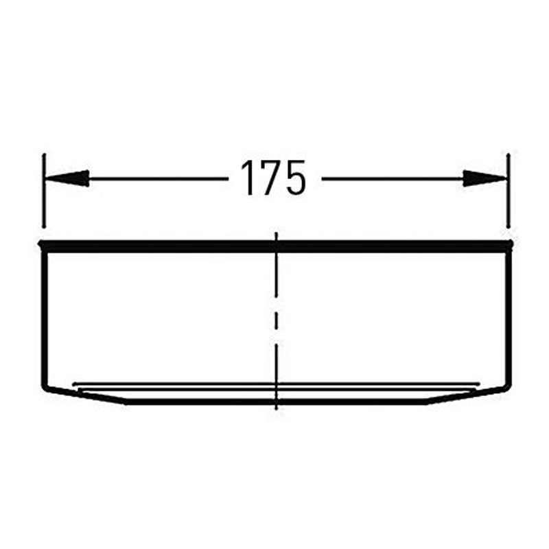 Deksel Ø175 mm – Enkelwandig RVS
