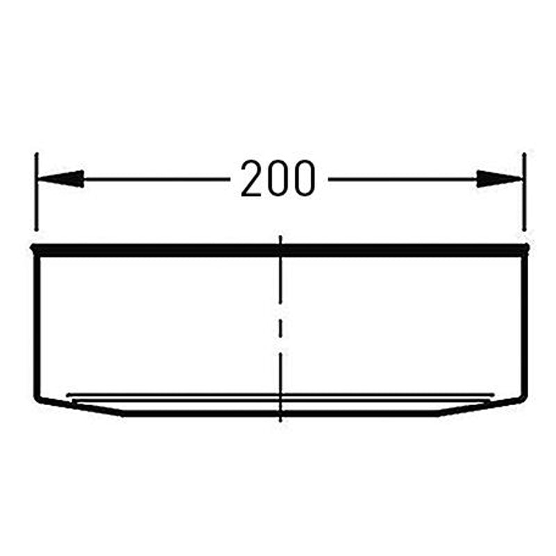 Deksel Ø200 mm – Enkelwandig RVS