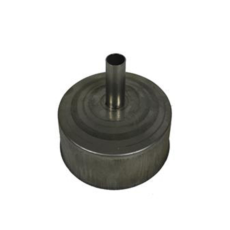 Deksel Ø175 mm met condensafvoer – Enkelwandig RVS