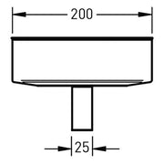 Deksel Ø200 mm met condensafvoer – Enkelwandig RVS