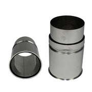 Instort-nisbus Ø125 mm – Enkelwandig RVS
