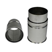 Instort-nisbus Ø175 mm – Enkelwandig RVS