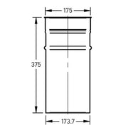 Schoorsteenbus Ø175 mm – Enkelwandig RVS