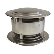Trekkap Ø125 mm – Enkelwandig RVS