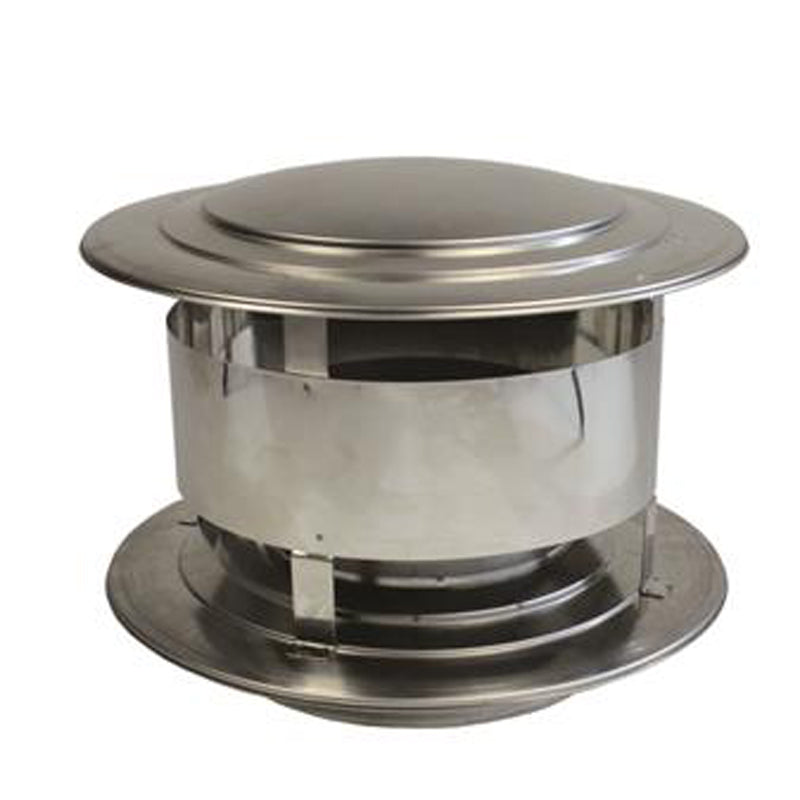 Trekkap Ø150 mm – Enkelwandig RVS