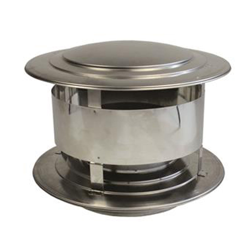 Trekkap Ø175 mm – Enkelwandig RVS