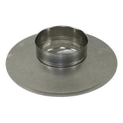 Afdekelement Ø125 mm – Enkelwandig RVS
