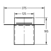 Afdekelement Ø125 mm – Enkelwandig RVS