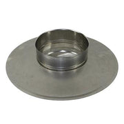 Afdekelement Ø150 mm – Enkelwandig RVS
