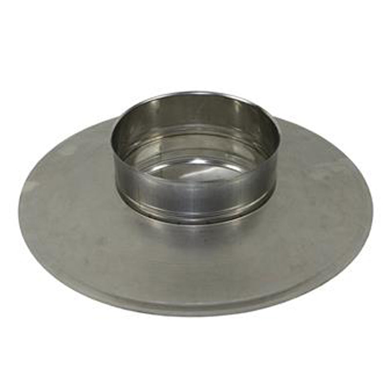Afdekelement Ø150 mm – Enkelwandig RVS