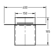 Afdekelement Ø150 mm – Enkelwandig RVS