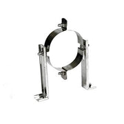 Muurbeugel Ø125 mm – Enkelwandig RVS