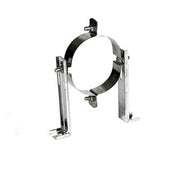 Muurbeugel Ø150 mm – Enkelwandig RVS