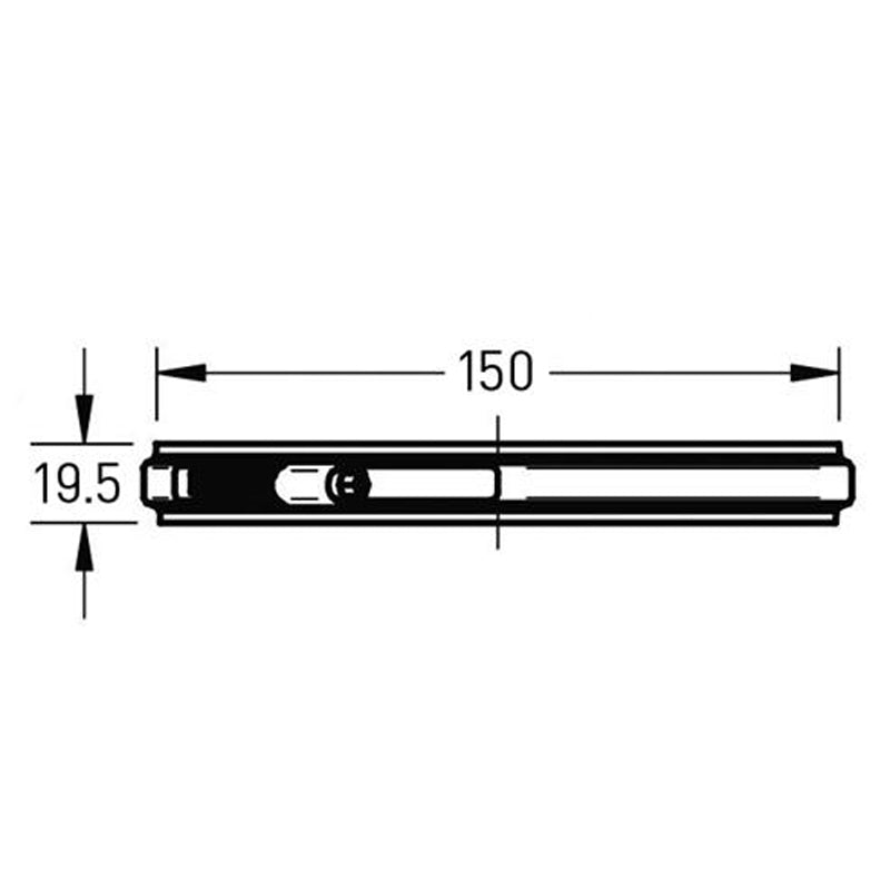 Klemband Ø150 mm – Enkelwandig RVS
