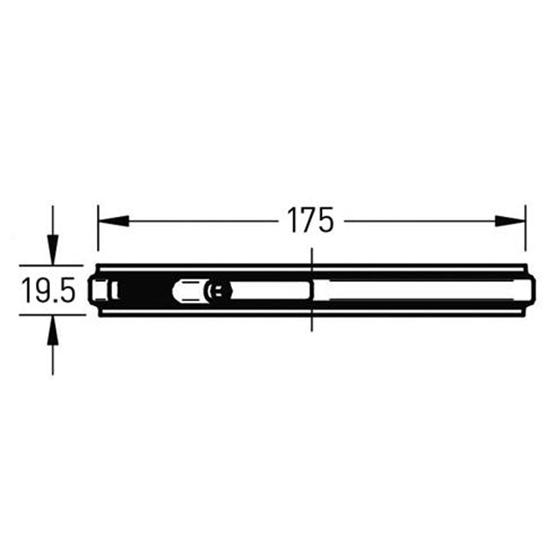 Klemband Ø175 mm – Enkelwandig RVS