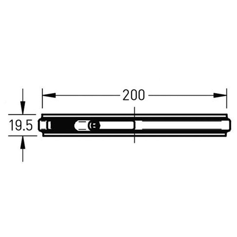 Klemband Ø200 mm – Enkelwandig RVS