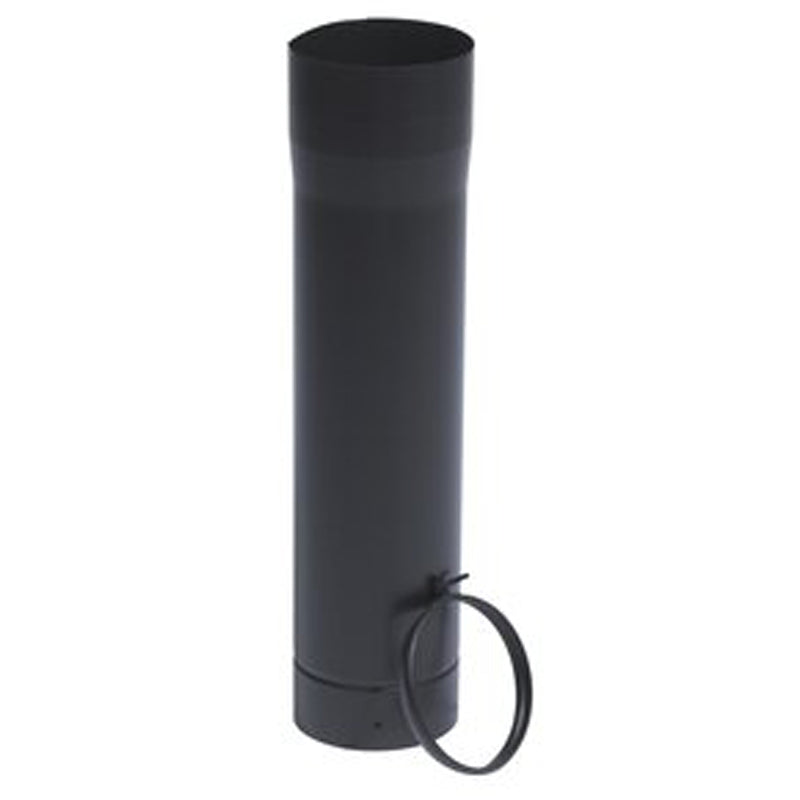 Schuifbuis Ø125 mm – 500 mm – Enkelwandig geëmailleerd staal