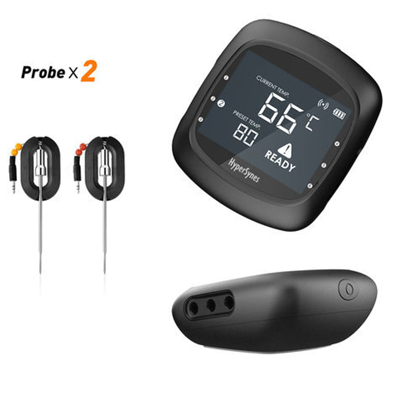 Keij Kamado Smart Bluetooth Thermometer, zwart inclusief 2 probes
