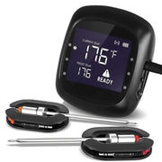Keij Kamado Smart Bluetooth Thermometer, zwart inclusief 2 probes