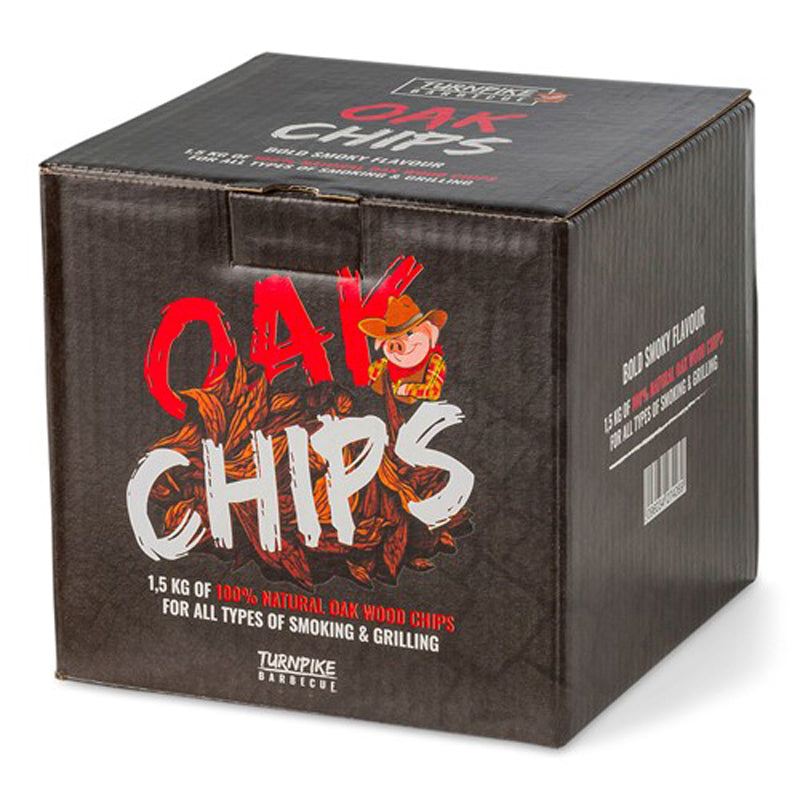 Turnpike BBQ Oak Chips 1,5kg (8 liter)
