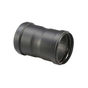 Verloop Ø80 mm – Vrouw-Vrouw – Pelletkachelafvoer – Zwart staal