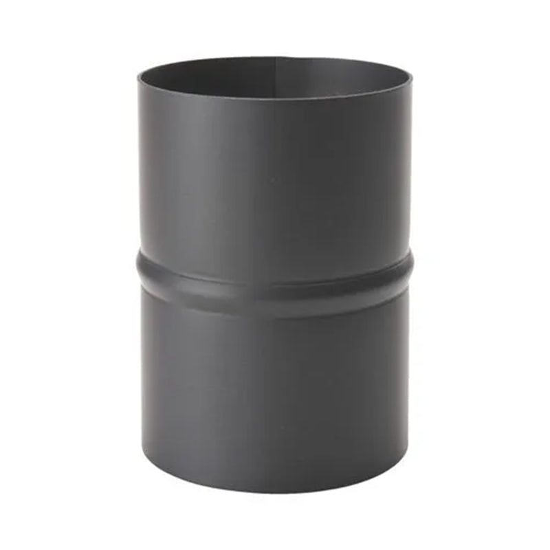 Verloop Ø100 mm – Man-Man – Pelletkachelafvoer – Zwart staal