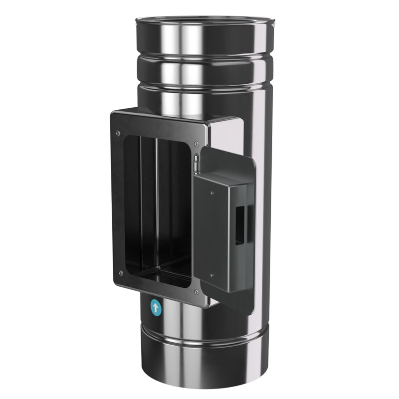 Reinigingsstuk 500 mm Ø125 mm – Isoduct dubbelwandig rookkanaal