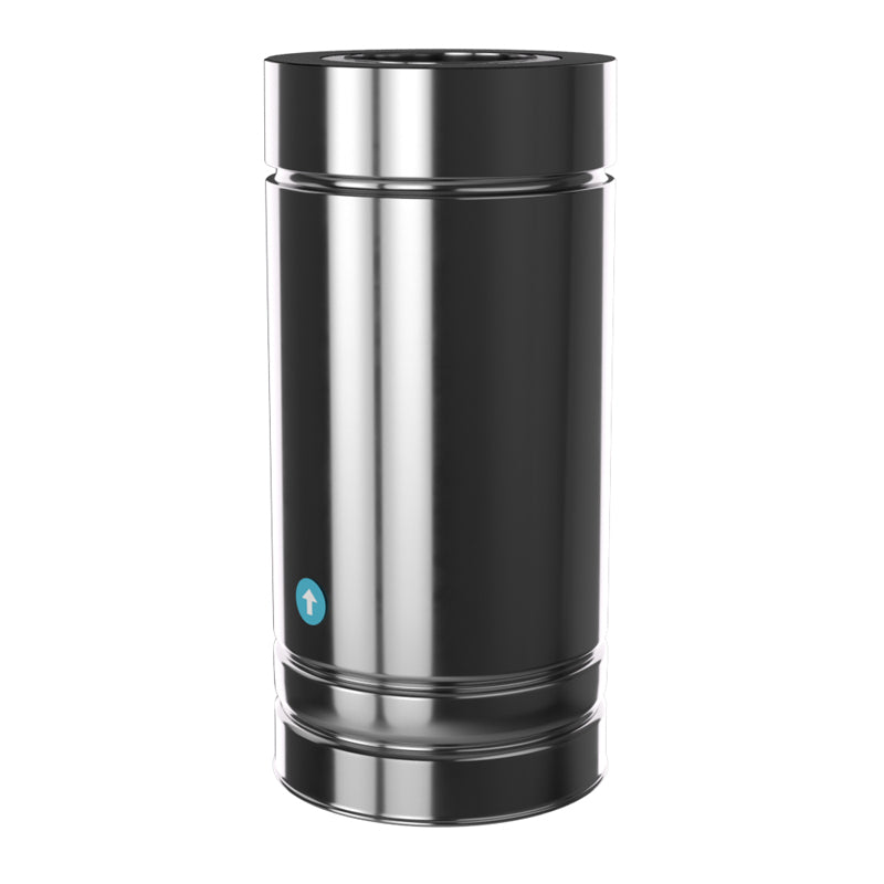 Buis 500 mm Ø125 mm – Isoduct dubbelwandig rookkanaal